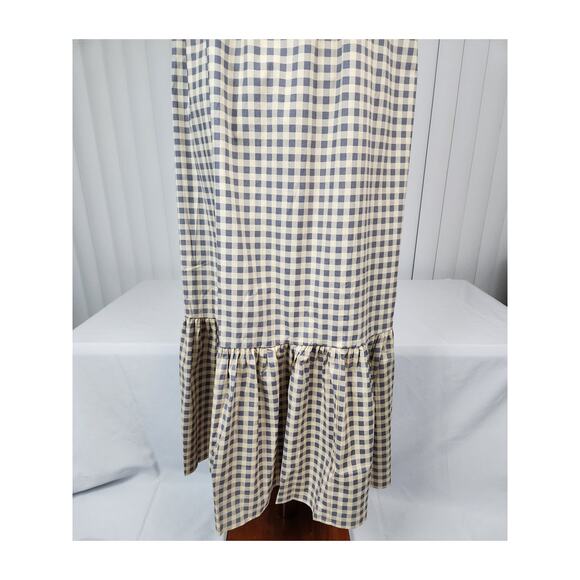 WeWoreWhat Smocked Midi Dress Gingham in Whisper White Women's Size Medium - Picture 7 of 10